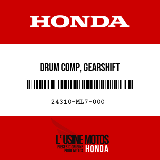 image de 24310-ML7-000 DRUM COMP, GEARSHIFT