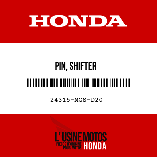 image de 24315-MGS-D20 PIN, SHIFTER