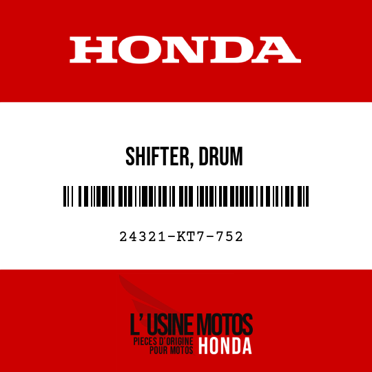 image de 24321-KT7-752 SHIFTER, DRUM