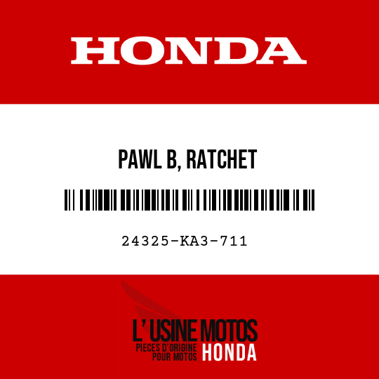 image de 24325-KA3-711 PAWL B, RATCHET