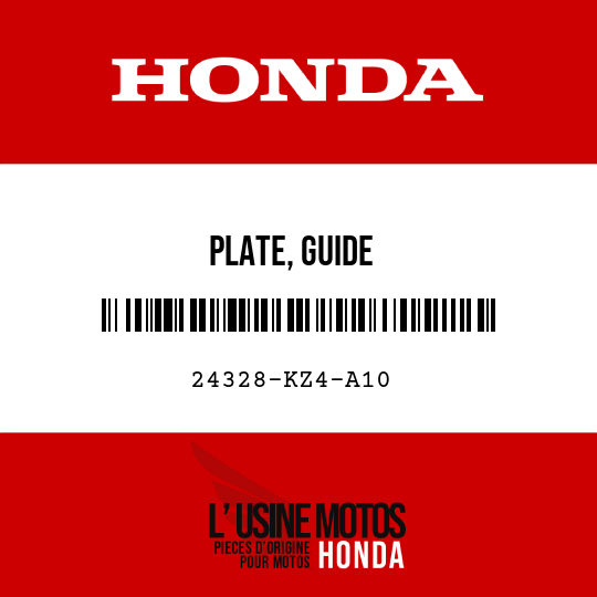 image de 24328-KZ4-A10 PLATE, GUIDE