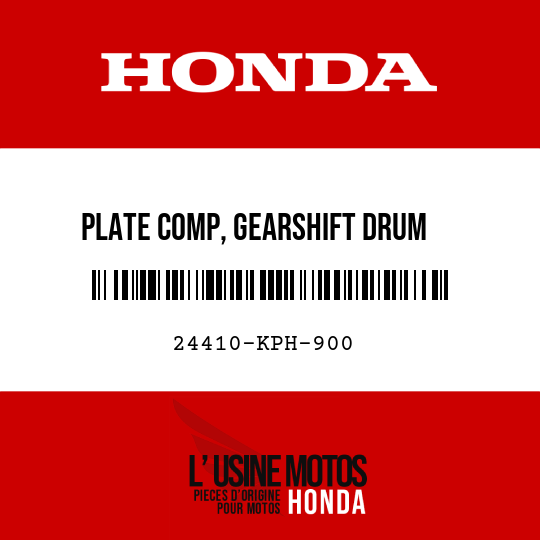 image de 24410-KPH-900 PLATE COMP, GEARSHIFT DRUM   STOPPER