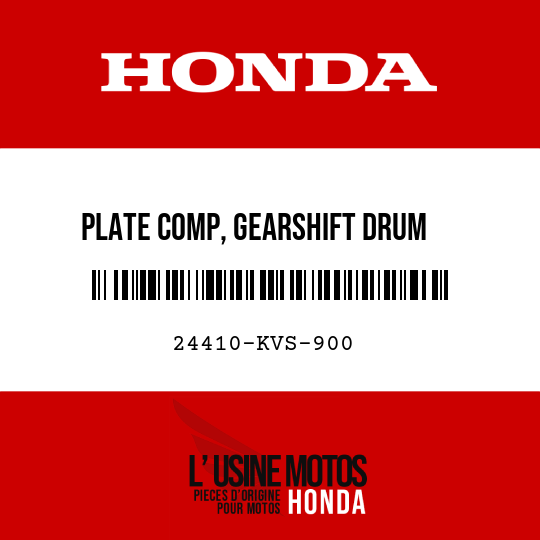 image de 24410-KVS-900 PLATE COMP, GEARSHIFT DRUM   STOPPER