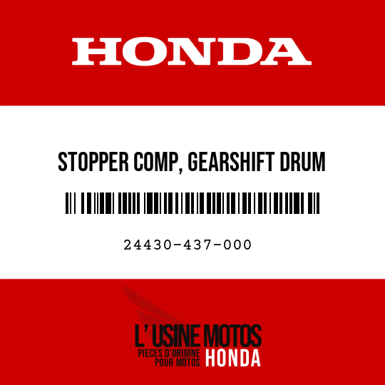image de 24430-437-000 STOPPER COMP, GEARSHIFT DRUM