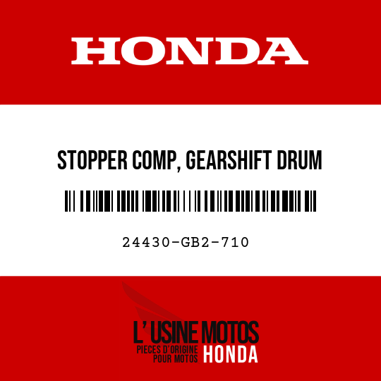 image de 24430-GB2-710 STOPPER COMP, GEARSHIFT DRUM