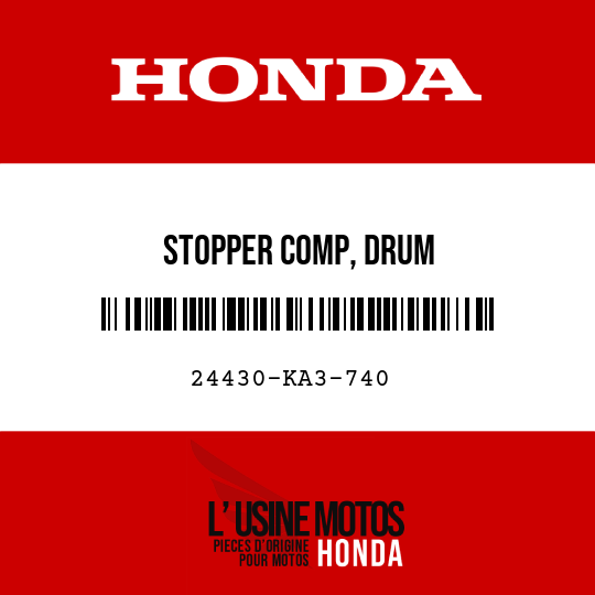 image de 24430-KA3-740 STOPPER COMP, DRUM