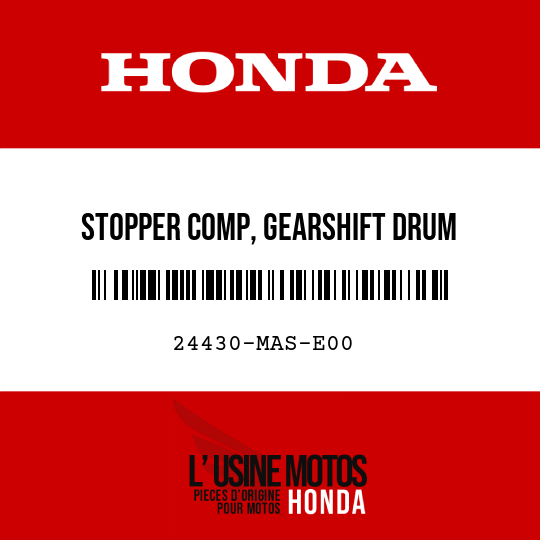 image de 24430-MAS-E00 STOPPER COMP, GEARSHIFT DRUM