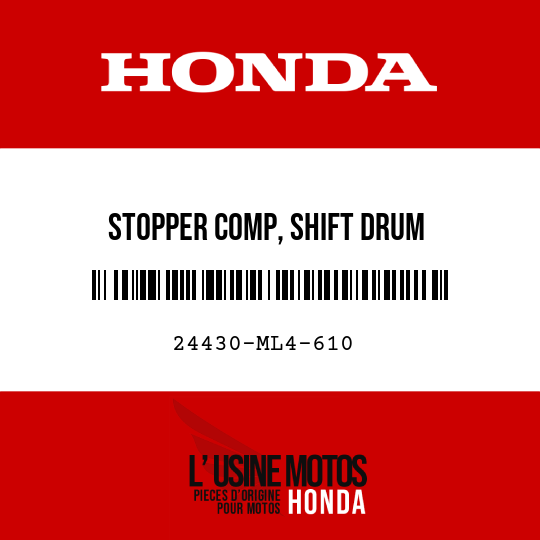 image de 24430-ML4-610 STOPPER COMP, SHIFT DRUM
