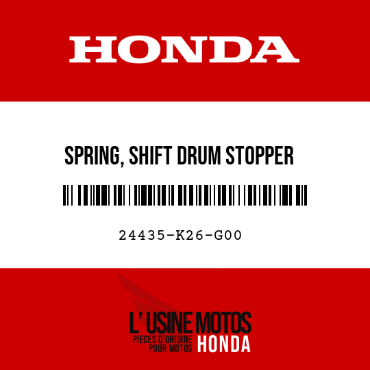 image de 24435-K26-G00 SPRING, SHIFT DRUM STOPPER