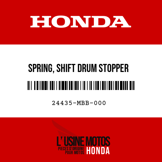 image de 24435-MBB-000 SPRING, SHIFT DRUM STOPPER