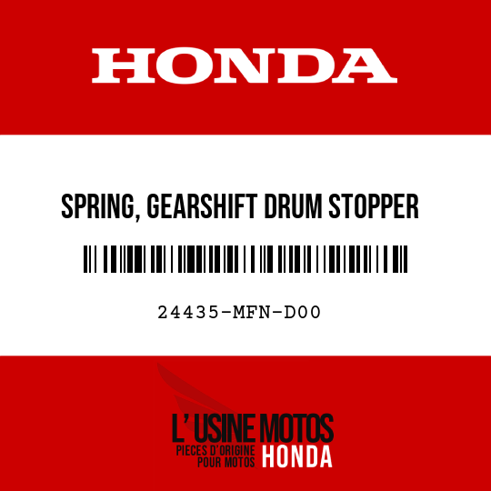image de 24435-MFN-D00 SPRING, GEARSHIFT DRUM STOPPER