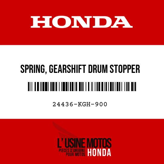 image de 24436-KGH-900 SPRING, GEARSHIFT DRUM STOPPER