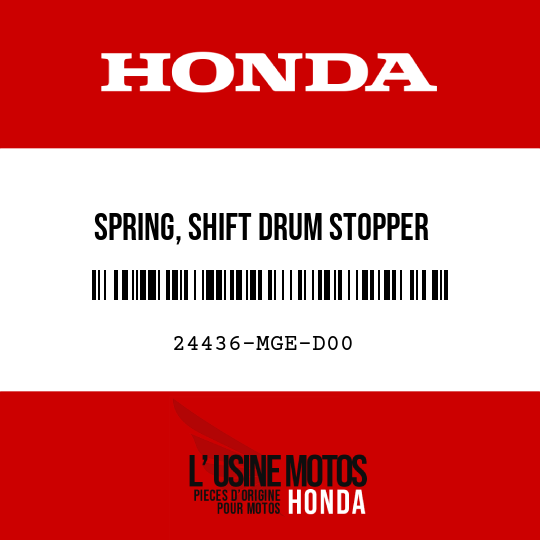 image de 24436-MGE-D00 SPRING, SHIFT DRUM STOPPER