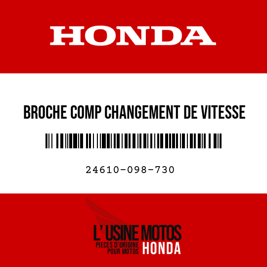 image de 24610-098-730 BROCHE COMP CHANGEMENT DE VITESSE