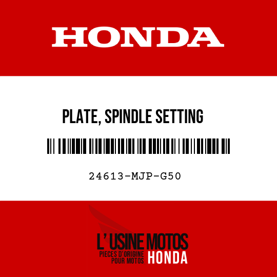 image de 24613-MJP-G50 PLATE, SPINDLE SETTING