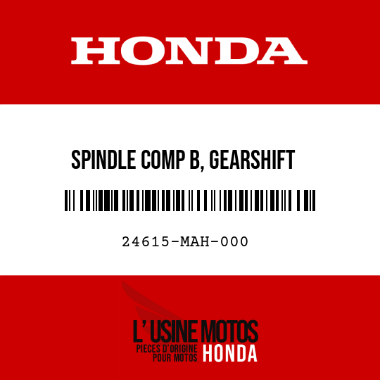 image de 24615-MAH-000 SPINDLE COMP B, GEARSHIFT