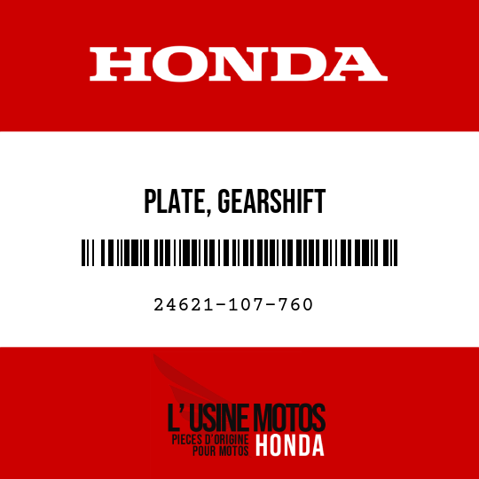 image de 24621-107-760 PLATE, GEARSHIFT