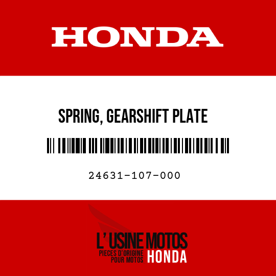 image de 24631-107-000 SPRING, GEARSHIFT PLATE