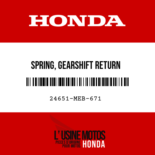 image de 24651-MEB-671 SPRING, GEARSHIFT RETURN
