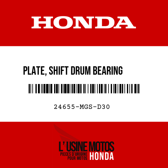 image de 24655-MGS-D30 PLATE, SHIFT DRUM BEARING     SETTING