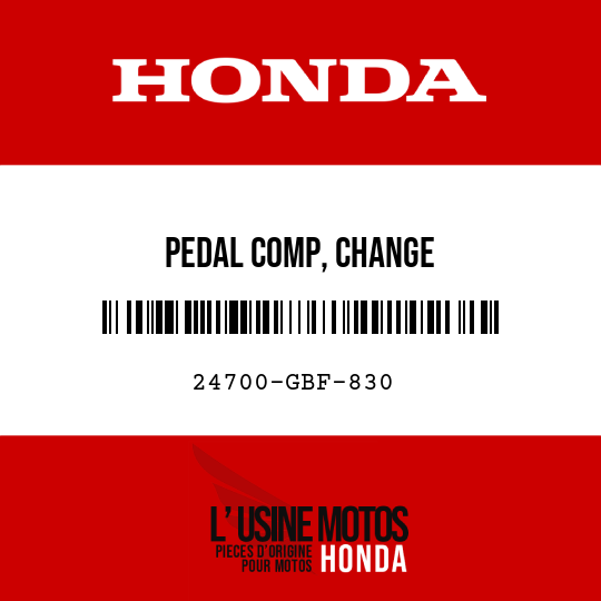 image de 24700-GBF-830 PEDAL COMP, CHANGE