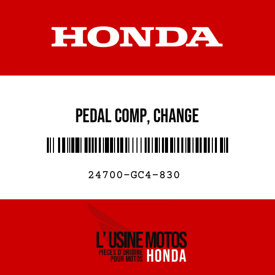 image de 24700-GC4-830 PEDAL COMP, CHANGE