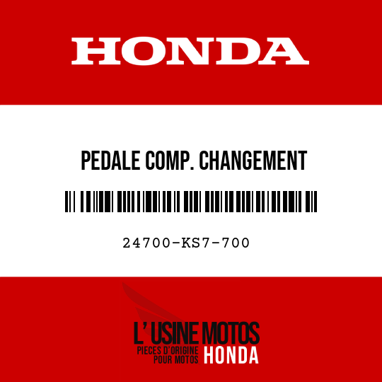 image de 24700-KS7-700 PEDALE COMP. CHANGEMENT