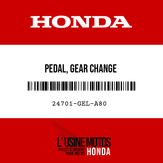 image de 24701-GEL-A80 PEDAL, GEAR CHANGE