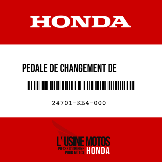 image de 24701-KB4-000 PEDALE DE CHANGEMENT DE       VITESSE