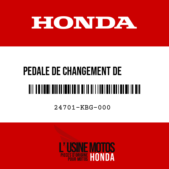 image de 24701-KBG-000 PEDALE DE CHANGEMENT DE       VITESSE