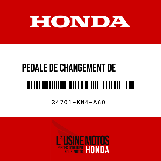 image de 24701-KN4-A60 PEDALE DE CHANGEMENT DE       VITESSE