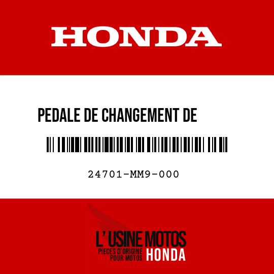 image de 24701-MM9-000 PEDALE DE CHANGEMENT DE       VITESSE
