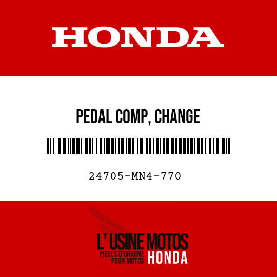 image de 24705-MN4-770 PEDAL COMP, CHANGE