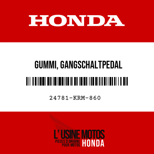 image de 24781-KRM-860 GUMMI, GANGSCHALTPEDAL