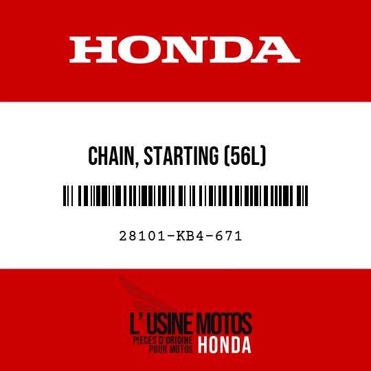 image de 28101-KB4-671 CHAIN, STARTING (56L)