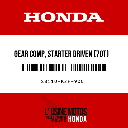 image de 28110-KFF-900 GEAR COMP, STARTER DRIVEN (70T)