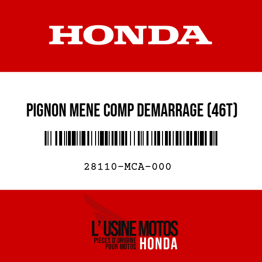 image de 28110-MCA-000 PIGNON MENE COMP DEMARRAGE (46T)