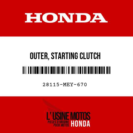 image de 28115-MEY-670 OUTER, STARTING CLUTCH