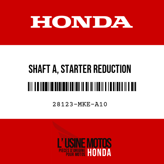 image de 28123-MKE-A10 SHAFT A, STARTER REDUCTION