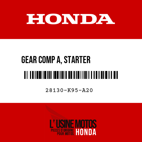 image de 28130-K95-A20 GEAR COMP A, STARTER         REDUCTION