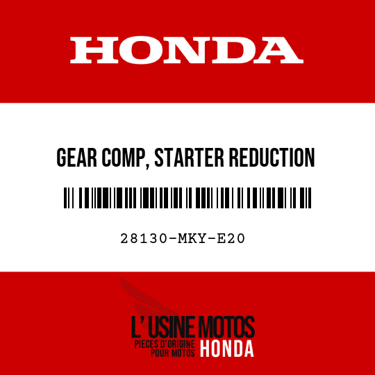 image de 28130-MKY-E20 GEAR COMP, STARTER REDUCTION (43T/8T)