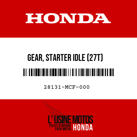 image de 28131-MCF-000 GEAR, STARTER IDLE (27T)