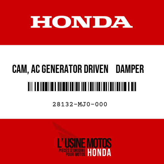 image de 28132-MJ0-000 CAM, AC GENERATOR DRIVEN    DAMPER