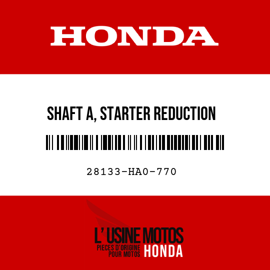 image de 28133-HA0-770 SHAFT A, STARTER REDUCTION
