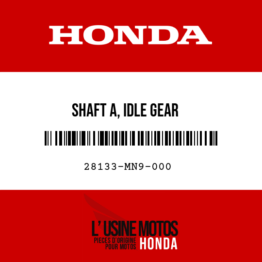 image de 28133-MN9-000 SHAFT A, IDLE GEAR