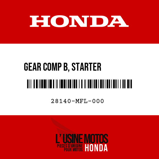 image de 28140-MFL-000 GEAR COMP B, STARTER         REDUCTION (24T/15T)