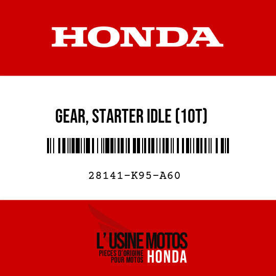 image de 28141-K95-A60 GEAR, STARTER IDLE (10T)