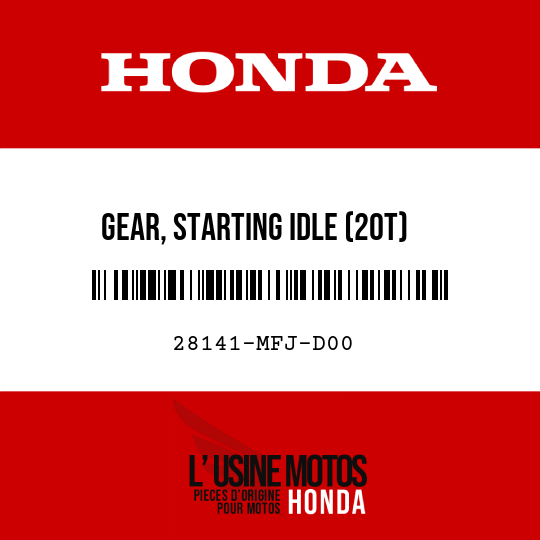image de 28141-MFJ-D00 GEAR, STARTING IDLE (20T)