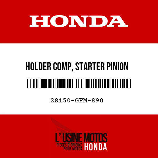 image de 28150-GFM-890 HOLDER COMP, STARTER PINION