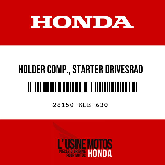 image de 28150-KEE-630 HOLDER COMP., STARTER DRIVESRAD